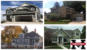 four images of custome homes