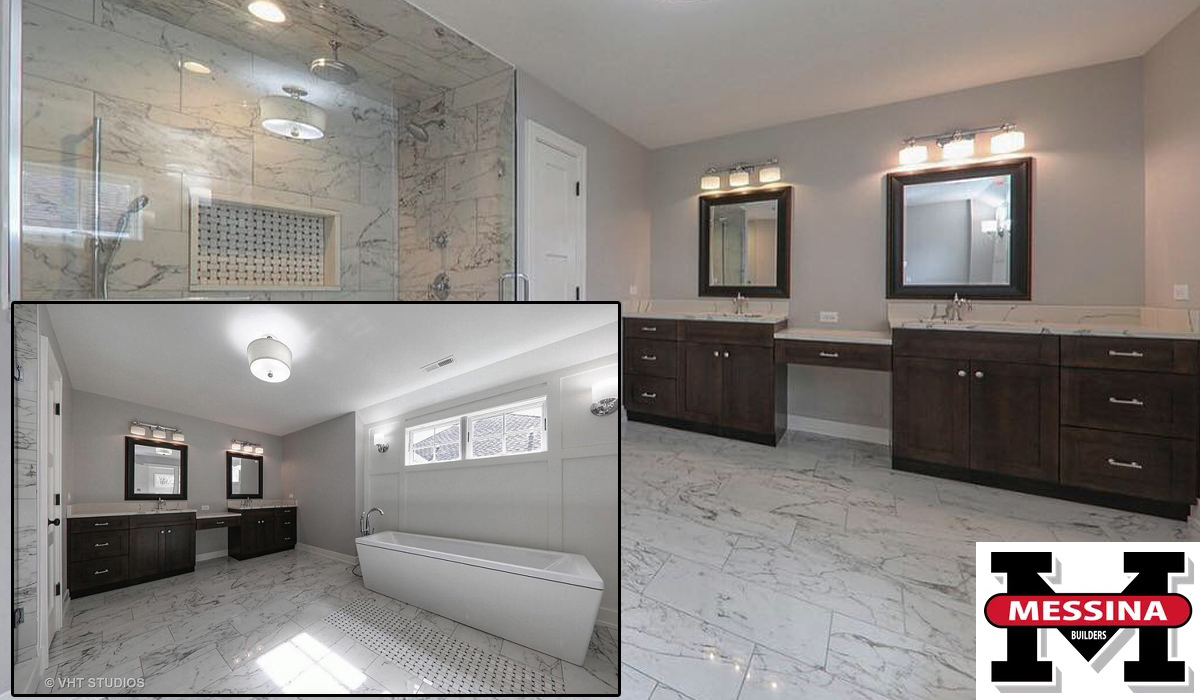 bathroom remodel design by Messina Builders