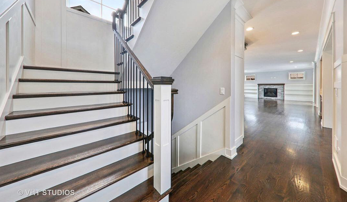 stair and railing design inside a house